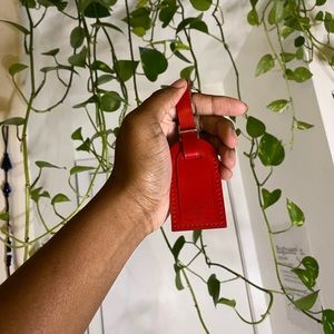 🚫SOLD🚫Louis Vuitton Red Luggage Tag